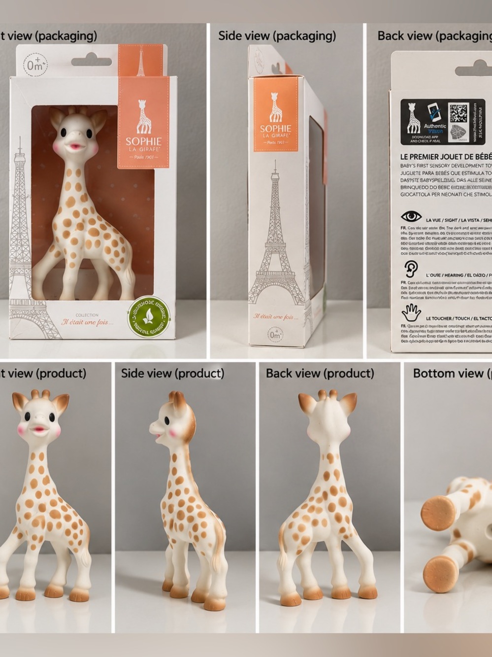 Sophie La Girafe Natural Rubber Baby Teether Sensory Toy